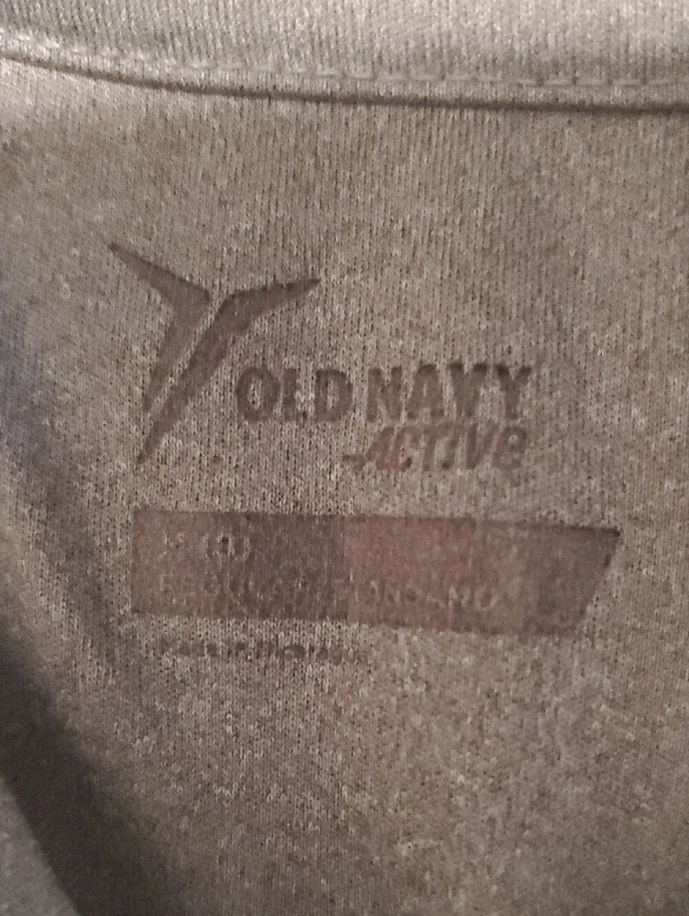 Old Navy Gray Tee with Light Blue CAN'T STOP ME Graphic